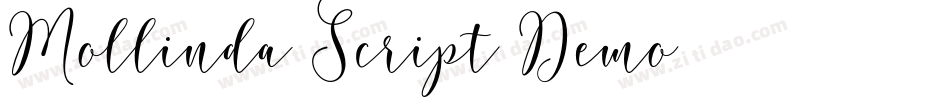 Mollinda Script Demo字体转换